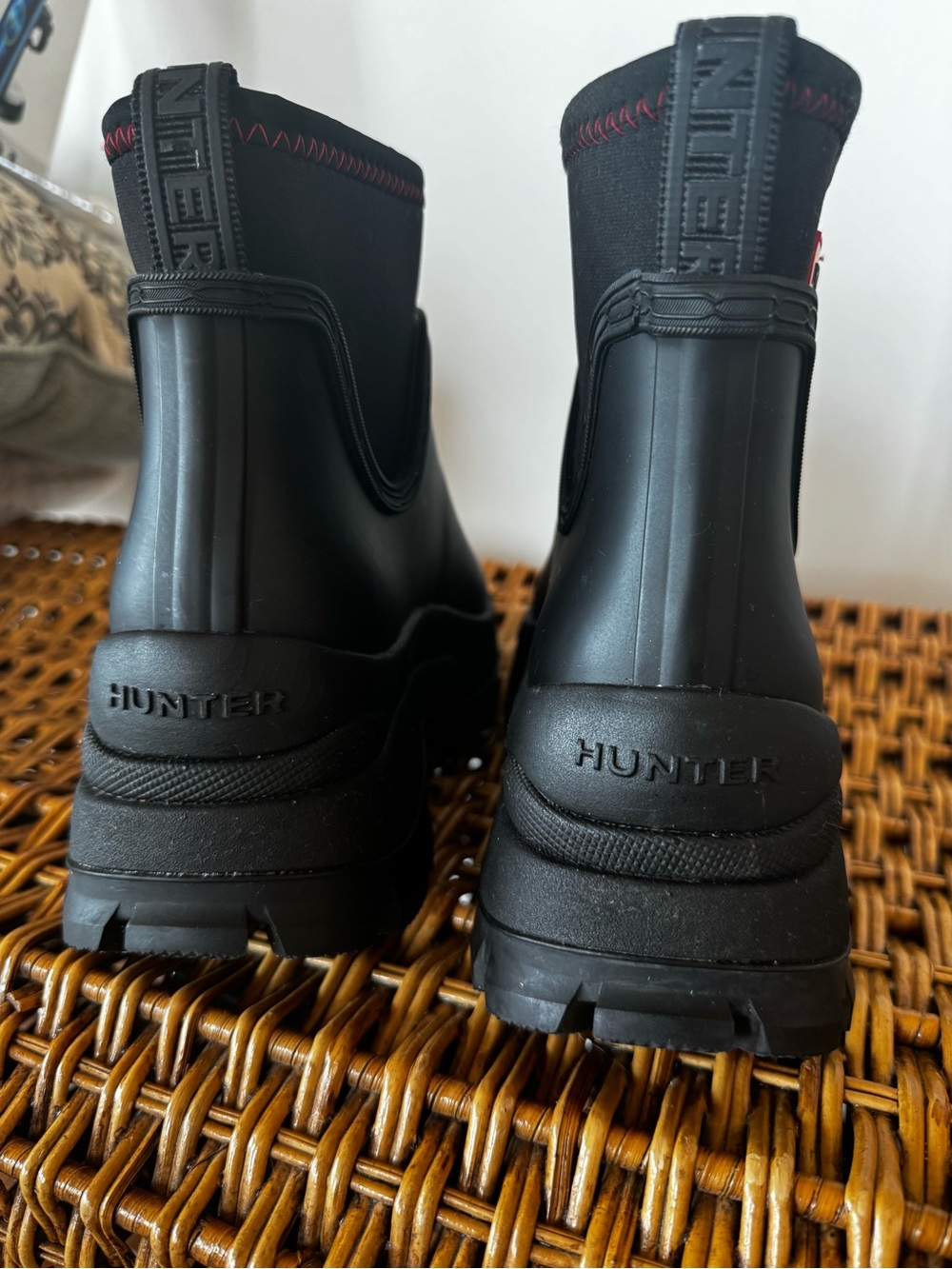 Free People Hunter Eloise Lug Sole Black Waterproof Rain/Winter Boots - Picture 7 of 7